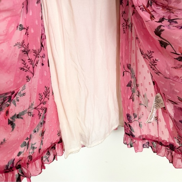 Anthropologie Dip-Dyed Floral Dress - Picture 14 of 16